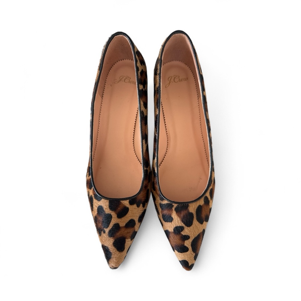J. Crew Animal Print Pointed Heels